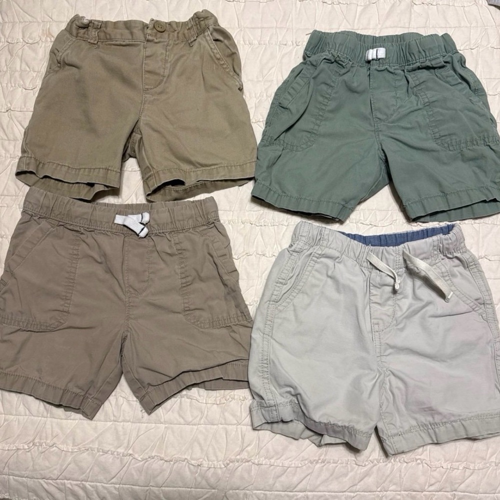 Kids Casual Shorts Set - Neutral Tones